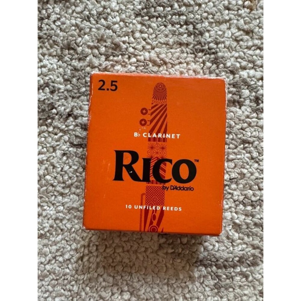 Rico 2.5 Bb Clarinet Reeds - 9 pieces